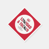 トリニダード60周年独立記念日 スタンダードカクテルナプキン (角)