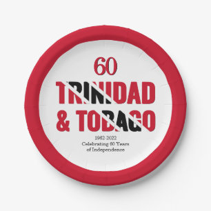 トリニダード60周年独立記念日 ペーパープレート