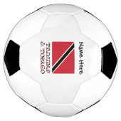 トリニダード・トバゴとトリニダード国旗の名前 サッカーボール (回転)