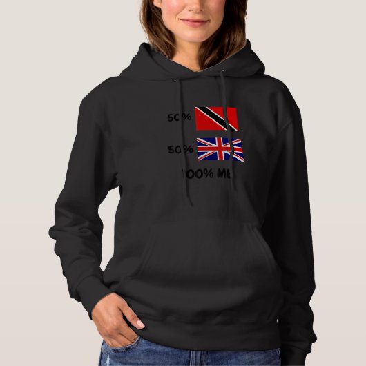 トリニダード・トバゴと英国の旗 プライド パーカ (正面)