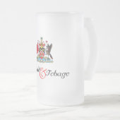 トリニダード・トバゴのお土産 フロストグラスビールジョッキ (正面右)