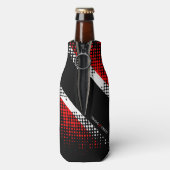 トリニダード・トバゴのドットパターン旗（国名入り） ボトルクーラー (ボトル裏面)