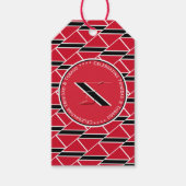 トリニダード・トバゴの国旗カスタム写真を祝う ギフトタグ (正面)