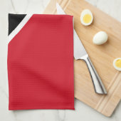 トリニダード・トバゴの国旗 キッチンタオル (四つ折り)