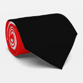 トリニダード・トバゴの国章（赤・白・黒） ネクタイ (ロール)