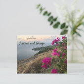 トリニダード・トバゴの花 ポストカード (スタンド正面)