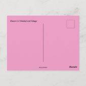 トリニダード・トバゴの花 ポストカード (裏面)