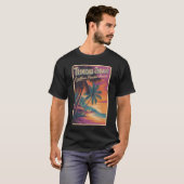 トリニダード・トバゴの風景イラスト 旅行 Tシャツ (正面フル)