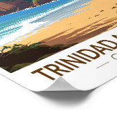 トリニダード・トバゴカリブのトラベルアートヴィンテージ ポスター (角)