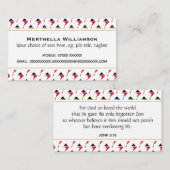 トリニダード・トバゴクリスチャン聖なる書物、 経典ジョン3:16 名刺 (正面/裏面)