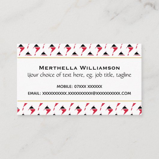 トリニダード・トバゴクリスチャン聖なる書物、 経典ジョン3:16 名刺 (正面)