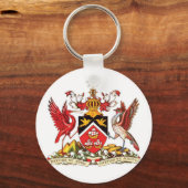 トリニダード・トバゴコートオブアームズキーチェーン キーホルダー (正面)