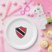 トリニダード・トバゴシールド国旗の紙プレート ペーパープレート (パーティー)