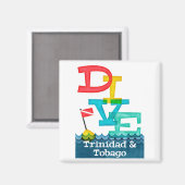 トリニダード・トバゴダイブ – スカラフルキューバ マグネット (正面/裏面)