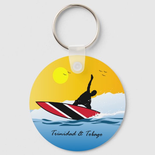トリニダード・トバゴトコサーフィン キーホルダー (正面)