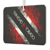 トリニダード・トバゴドットパターン国旗 カーエアーフレッシュナー (左)