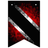 トリニダード・トバゴドットパターン国旗 バンティングフラッグ (第3の旗)