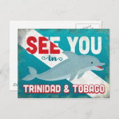 トリニダード・トバゴドルフィン – レトロヴィンテージトラベル ポストカード (正面/裏面)