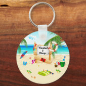 トリニダード・トバゴマラカスビーチ キーホルダー (正面)