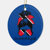 トリニダード・トバゴライフトリニダード国旗 セラミックオーナメント (左)