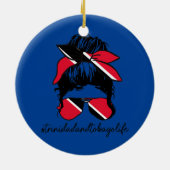 トリニダード・トバゴライフトリニダード国旗 セラミックオーナメント (裏面)