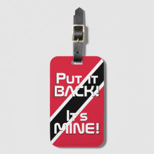 トリニダード・トバゴ国おもしろい旗 ラゲッジタグ