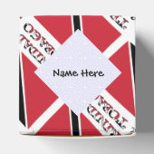 トリニダード・トバゴ国旗があなたの名でタイリング フェイバーボックス (上部)