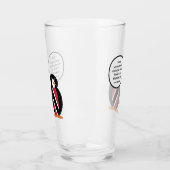 トリニダード・トバゴ国旗がペンギンさんと話している タンブラーグラス (左)