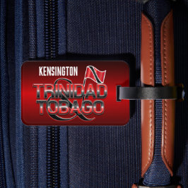 トリニダード・トバゴ国旗とお名前 ラゲッジタグ