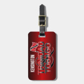 トリニダード・トバゴ国旗とお名前 ラゲッジタグ (正面縦)