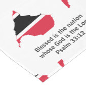 トリニダード・トバゴ国旗のクリスチャン聖なる書物、 経典 ショートテーブルランナー (コーナー)