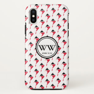 トリニダード・トバゴ国旗のモノグラム豊かな生活 iPhone XSケース