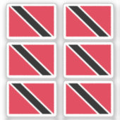 トリニダード・トバゴ国旗の収集パック6 シール (正面)