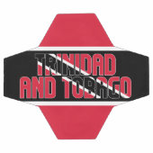 トリニダード・トバゴ国旗の愛らしい愛国心 サッカーボール (フラット)