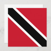 トリニダード・トバゴ国旗の招待状 招待状 (正面/裏面)