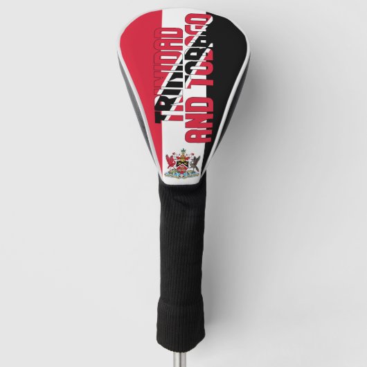 トリニダード・トバゴ国旗の豪華な愛国心 ゴルフヘッドカバー (正面)