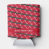 トリニダード・トバゴ国旗パーソナライズされたカーニバルスポーツ 缶クーラー (裏面)