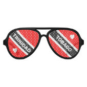 トリニダード・トバゴ国旗 アビエーターサングラス (正面)
