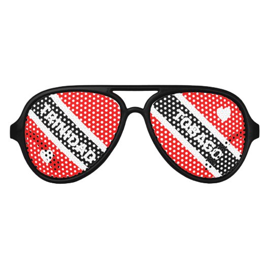 トリニダード・トバゴ国旗 アビエーターサングラス (正面)