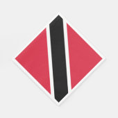 トリニダード・トバゴ国旗 スタンダードランチョンナプキン (角)