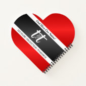 トリニダード・トバゴ国旗 ノートブック (裏面)