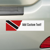 トリニダード・トバゴ国旗 バンパーステッカー (車上)