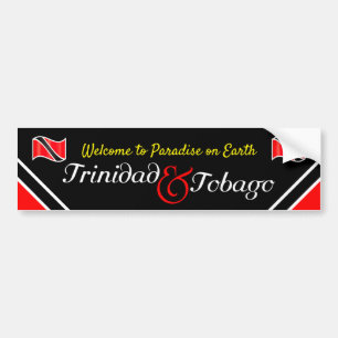 トリニダード・トバゴ国旗 バンパーステッカー