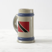 トリニダード・トバゴ国旗 ビールジョッキ (正面左)