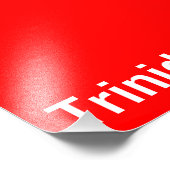 トリニダード・トバゴ国旗 フォトプリント (角)