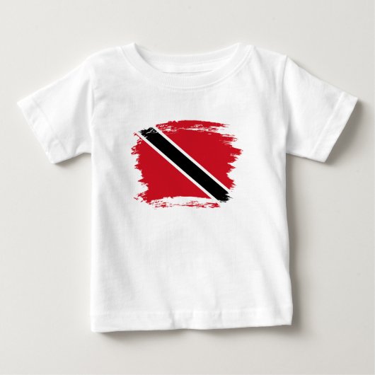 トリニダード・トバゴ国旗 ベビーTシャツ (正面)