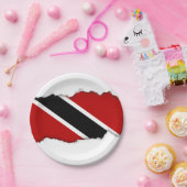 トリニダード・トバゴ国旗 ペーパープレート (パーティー)