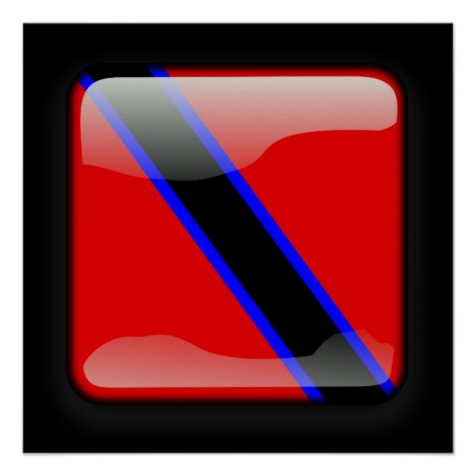 トリニダード・トバゴ国旗 ポスター (正面)