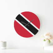 トリニダード・トバゴ国旗 ラージ壁時計 (ホーム)