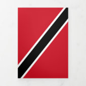 トリニダード・トバゴ国旗 三つ折りカード (カバー)